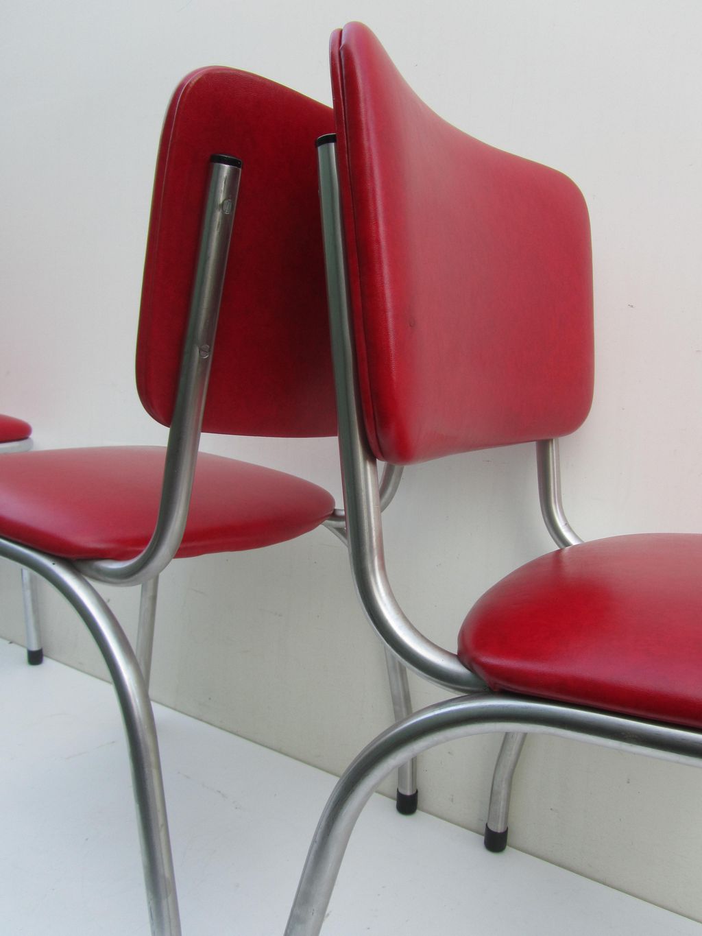 Jaren 50 klassieke amerikaanse keukenstoelen, diner stoelen, art ...