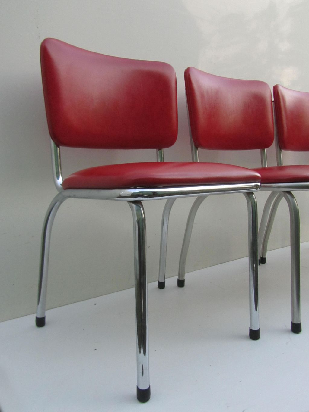 Jaren 50 klassieke amerikaanse keukenstoelen, diner stoelen, art ...
