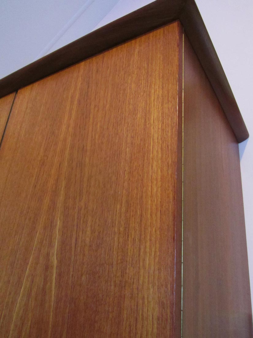 Original rare and complete vintage bedroom in teak wood designed ...