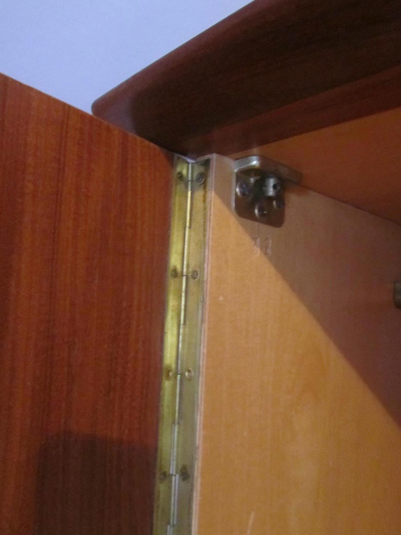 Original rare and complete vintage bedroom in teak wood designed ...