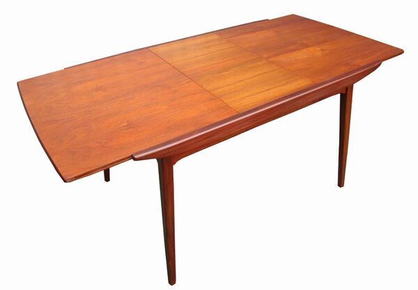 é tafel/uittrektafel Louis van Teeffelen/ Vintage teak Table é