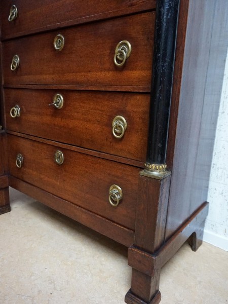 Empire-chiffoniere-chest-of-drawers-oak-dresser-ladekast-eiken