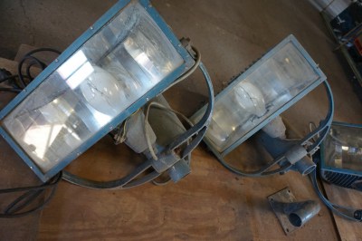 Industriele vintage XL Stadium lamp, loft lamp