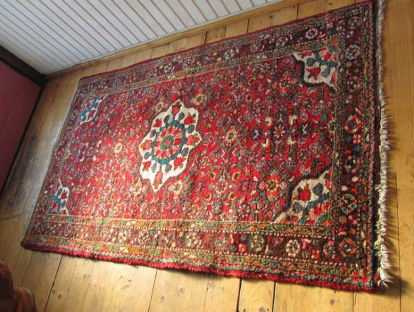 Mooi antiek Perzisch handgeknoopt tapijt
