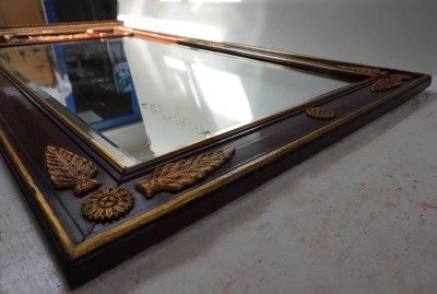 Antieke-Franse-Empire-stijl spiegel-schouwspiegel-Napoleon-periode -strijdwagen-Romeinse