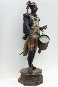Statue/ Sculpture Napoleon army tambour Poitevin