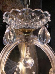 Antieke kristallen Maria Theresia kroonluchter