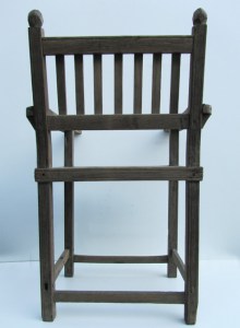 Antieke primitieve volkskunst houten stoel, antique wooden Folk Art primitive chair