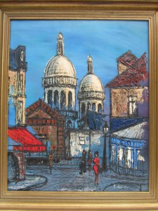 Modern schilderij Ronald Ergo, Paris street scene
