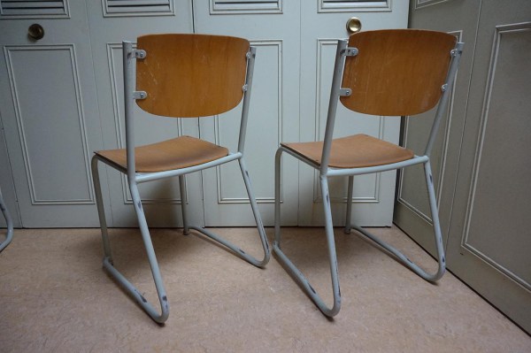 vintage, schoolstoelen, kuipstoelen, kantinestoelen, stapelbare, stoelen, schoolchairs