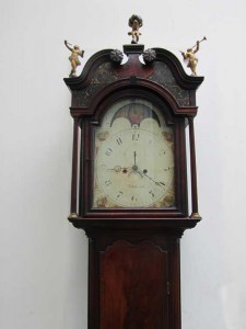 Antieke staande klok, antique grandfathers standing clock