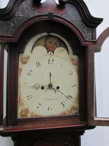 Antieke staande klok, antique grandfathers standing clock
