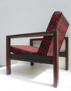 Vintage wenge fauteuil, lounge chair Pastoe/Spectrum, Hein Stolle, Kho Liang Le