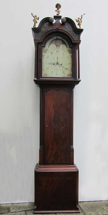 Antieke,staande, klok, antique, grandfathers, standing, clock